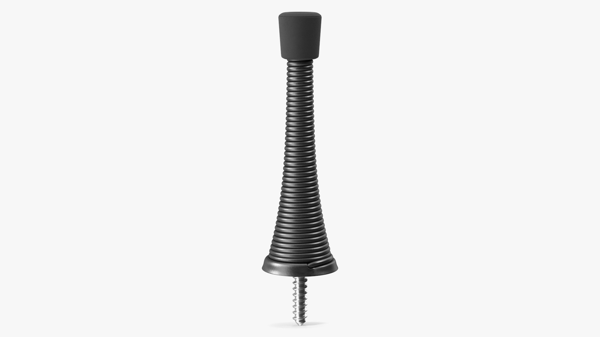Black Spring Door Wedge 3D model preview