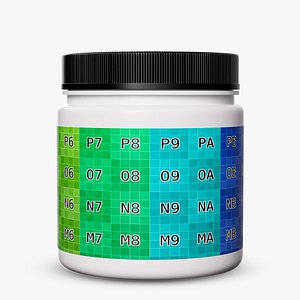 Plastic Jar Mockup 01