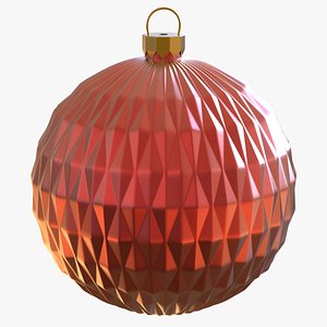 Harlequin Christmas Ball 3D model