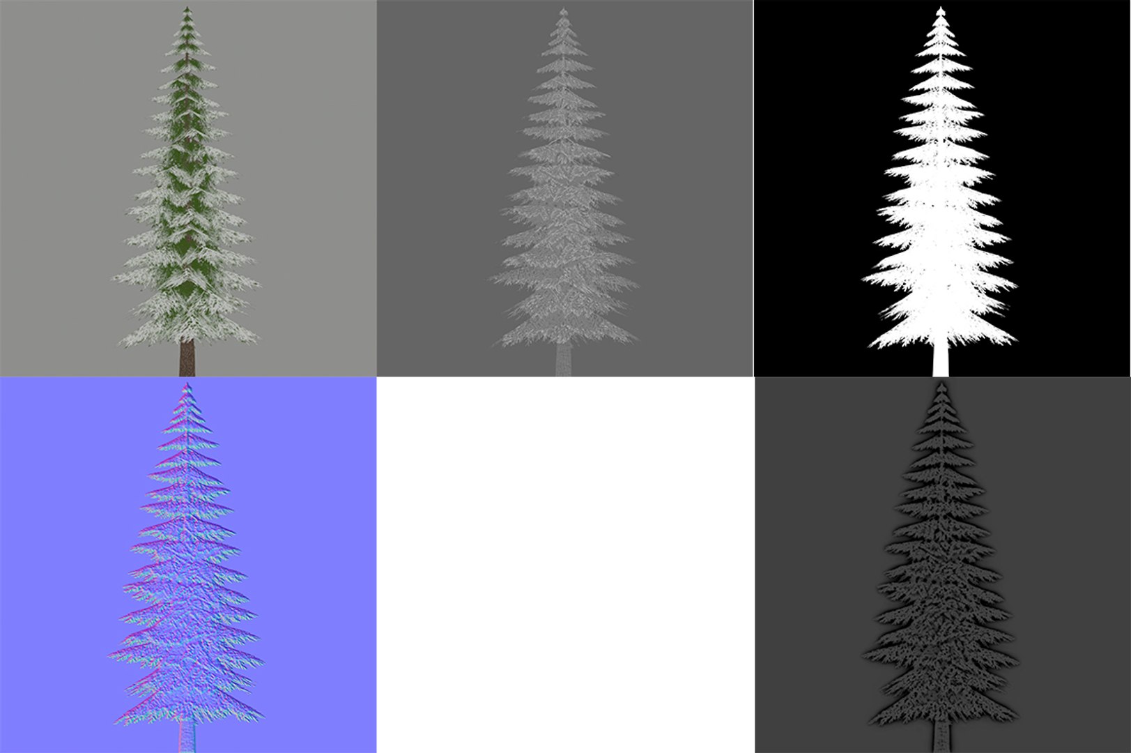 3D Canadian Spruce Tree Snow V1 - TurboSquid 2303915