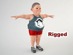 3D man cartoon
