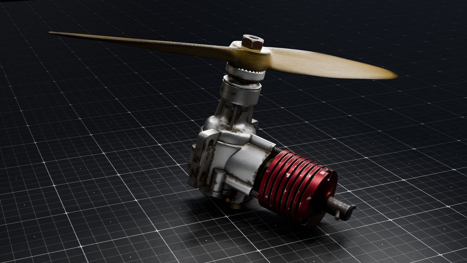 3D Low-poly Engine For Aircraft Model - TurboSquid 2270349
