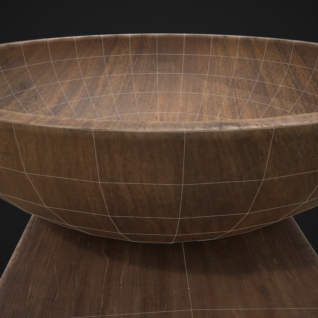 3D Bowl And Board - TurboSquid 1831383