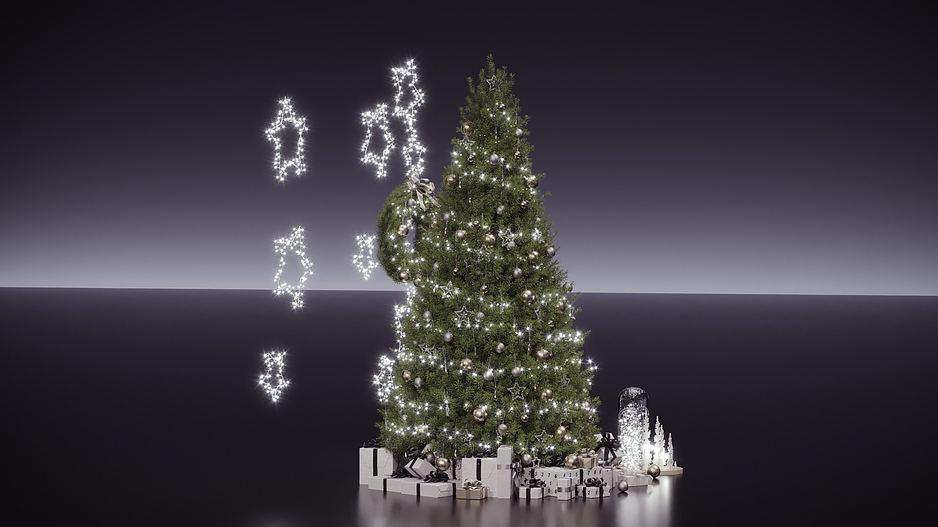 Christmas tree with wreath 3D https://p.turbosquid.com/ts-thumb/3Z/zpSwVd/0S/cam_left_persp/jpg/1767601742/1920x1080/fit_q87/f786b95071df8e9b8d7d5dc7bf0b0df6fa0c70f8/cam_left_persp.jpg