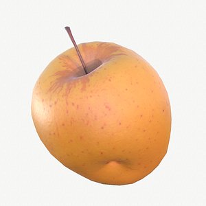09 apple fruit modeled 3D model