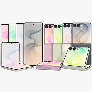 Samsung Galaxy Z Filp8 All Colors Animated 3D model