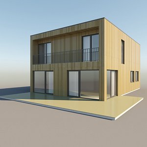 Modern Suburban house for backgrounds