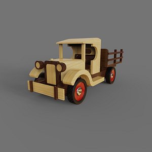 3D toy wood simple lorry DIY