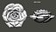 Rose Flower Sculpture Jewelry