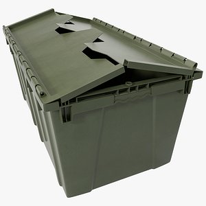 3d model industrial storage bin