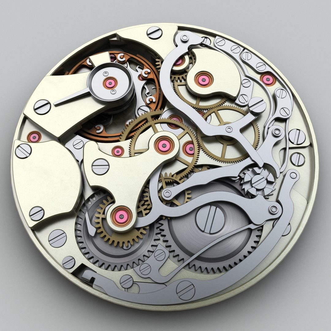 3d Watch Mechanism Model