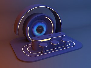 Futuristic sci-fi reception - bar 3D model