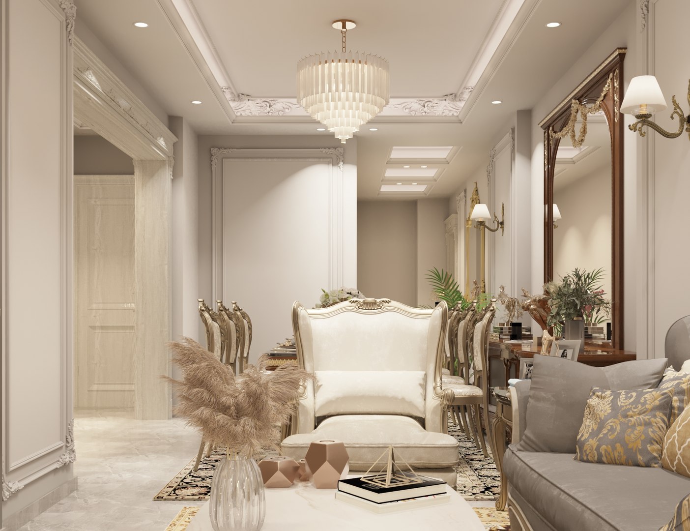 3D Classic Reception Model - TurboSquid 2278353