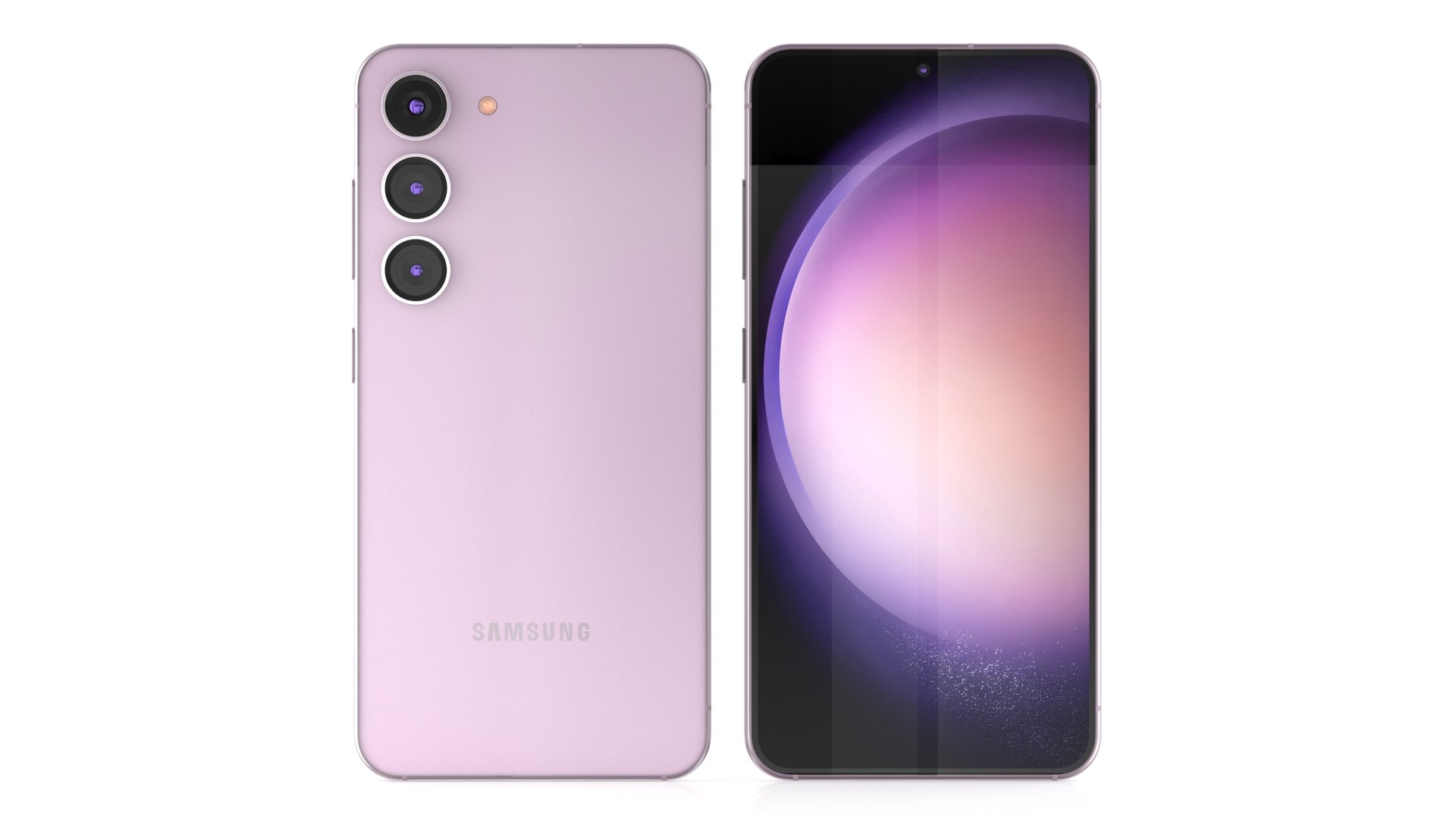 Samsung Galaxy S23 Lavender 3D Model - TurboSquid 2101765