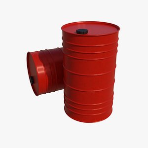 Metal Barrel 3D model