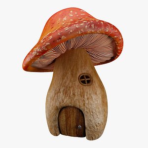 Cartoon Mushroom House 01