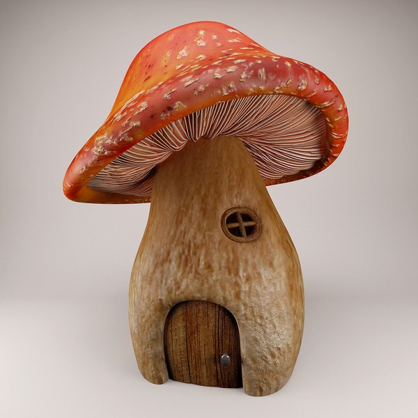 3d model cartoon mushroom house 3d model cartoon mushroom house