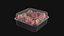 Strawberries in Plastic Container 3D model