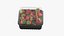 Strawberries in Plastic Container 3D model