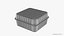 Strawberries in Plastic Container 3D model