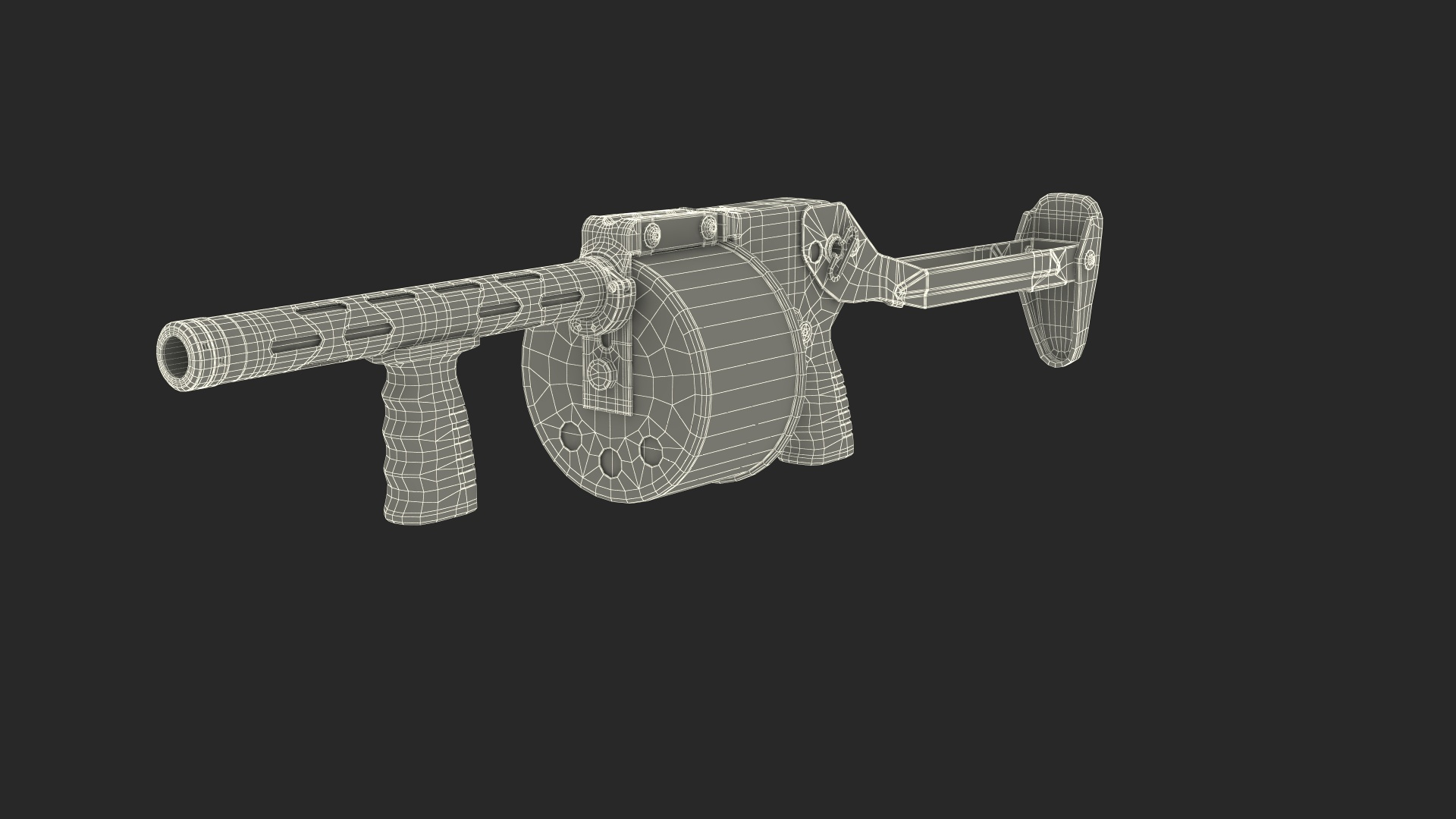 3D Shotgun Striker-12 Unfolded Buttstock Model - TurboSquid 2155486