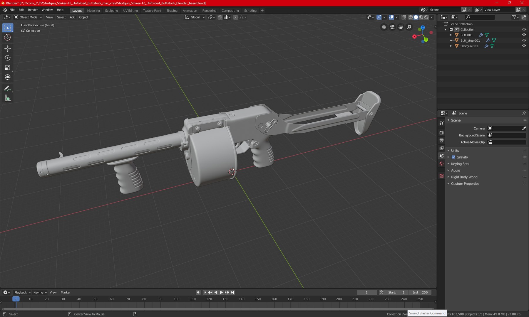 3D Shotgun Striker-12 Unfolded Buttstock model https://p.turbosquid.com/ts-thumb/3a/WG462Y/kM/shotgunstriker12unfoldedbuttstockvray3dmodel025/jpg/1700736354/1920x1080/fit_q87/dad7604c56dd26bc8871dae139ba3d787d9449b9/shotgunstriker12unfoldedbuttstockvray3dmodel025.jpg