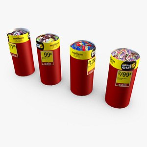 retail discount bins - 3d 3ds