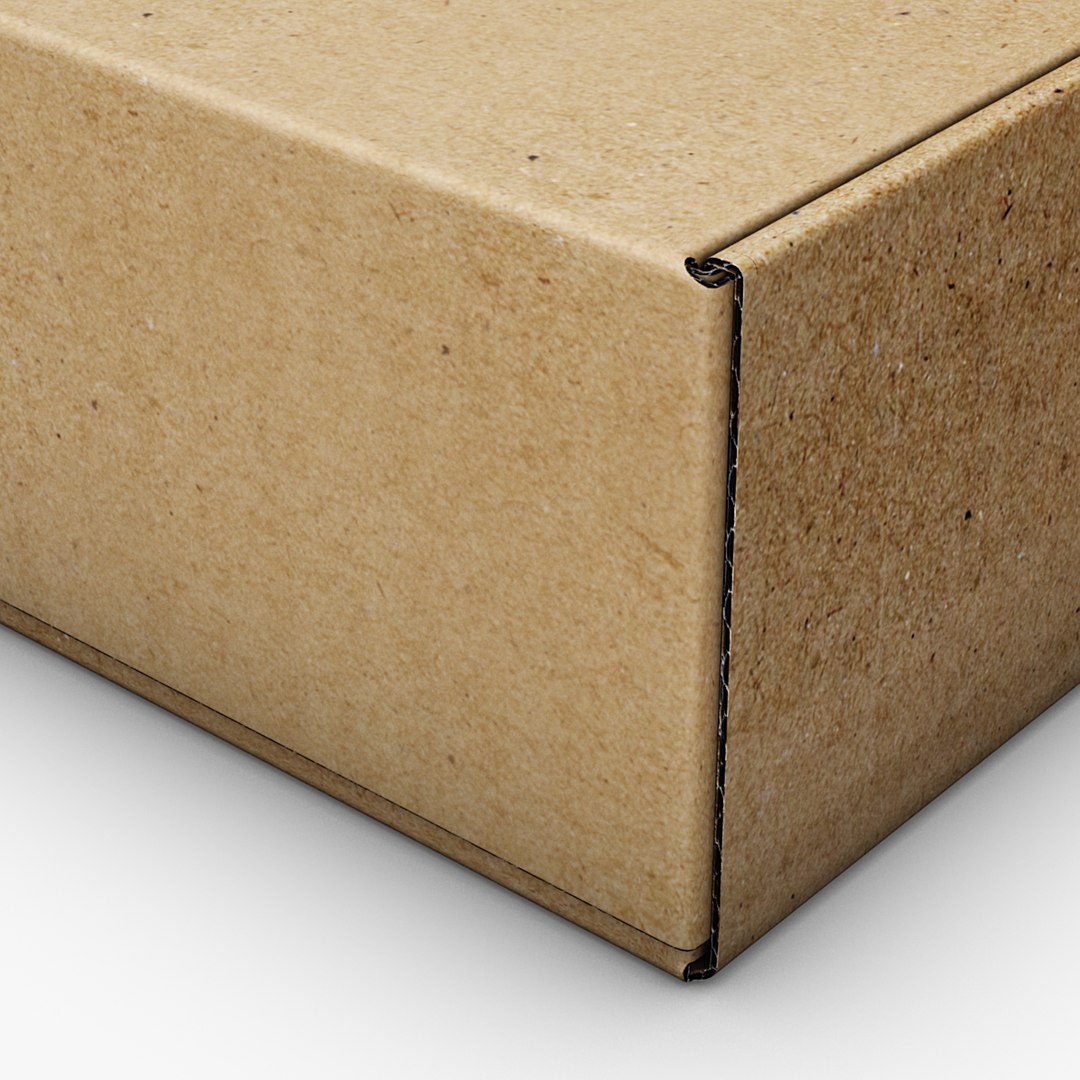 packaging box 3d obj