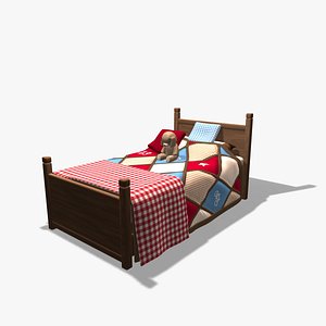 cartoon bed 3ds