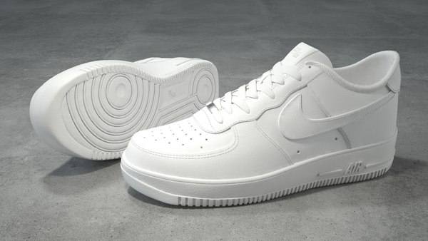 mod le 3D de Nike Air Force 1 basse blanche TurboSquid 1696626