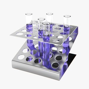 3dsmax test tube rack