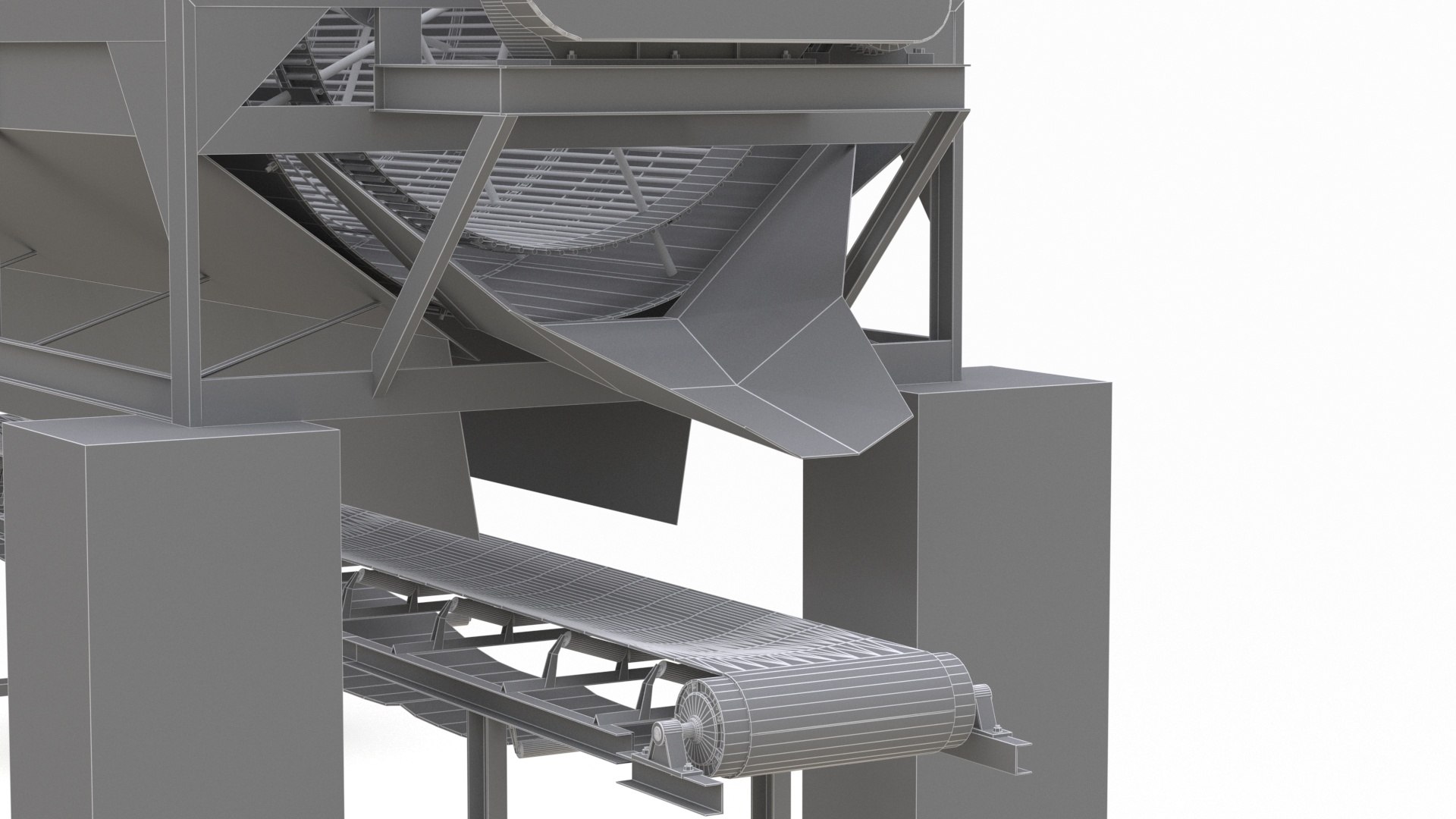 Drum Screening Machine 3D Model - TurboSquid 2265712