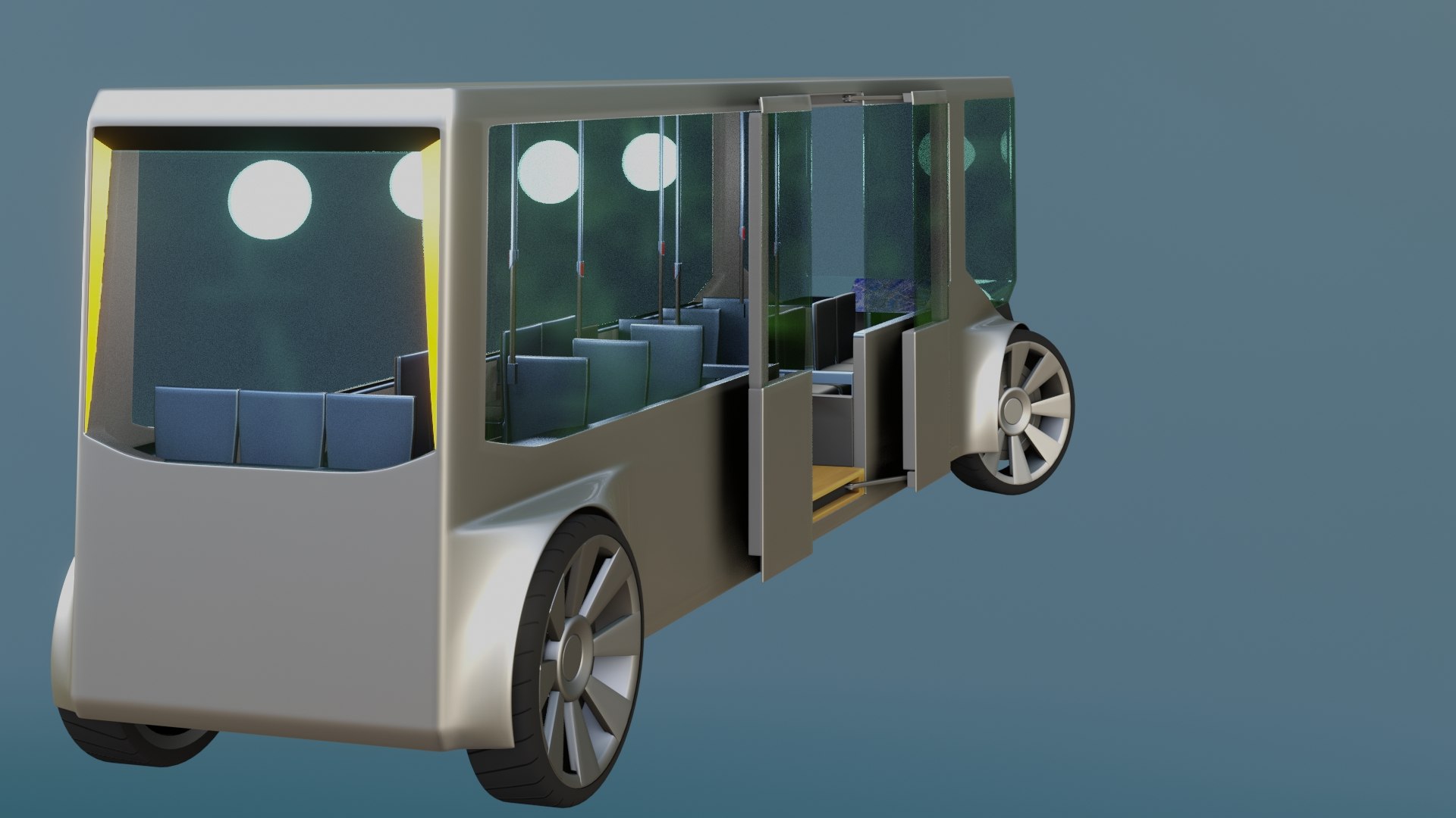 Autonomous Bus Interior 3D Model - TurboSquid 1665102