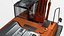 3D realistic hitachi zx200 zx-5 model