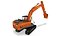 3D realistic hitachi zx200 zx-5 model