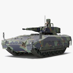 3D Puma German IFV Military Tank Green