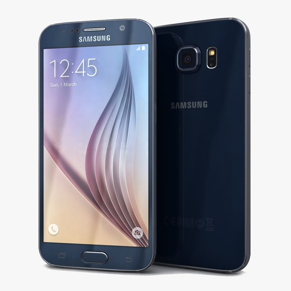 samsung galaxy s6 black 3d 3ds