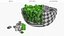Green Onion Rings in Glass Bowl