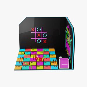 Neon Game Night Exhibition Booth