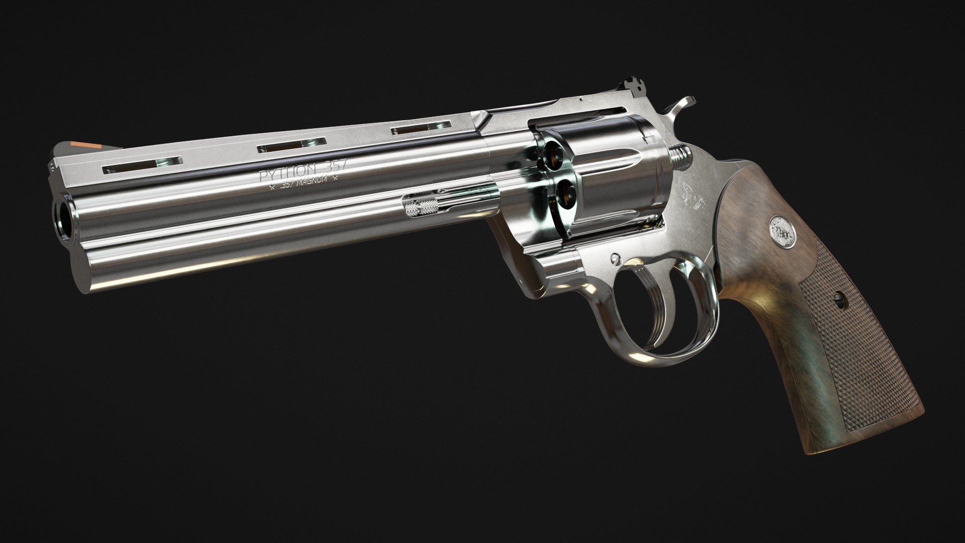 Colt Python 3D model https://p.turbosquid.com/ts-thumb/3a/xQk6lD/p7/coltpython2020image_0002/jpg/1771773551/1920x1080/fit_q87/d0876bd8b4cea305b9cb2cbf6cb9c9e30438ffb3/coltpython2020image_0002.jpg