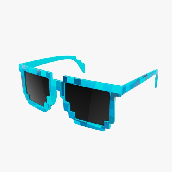 3d Pixel Style Sunglasses Model Turbosquid 1960187