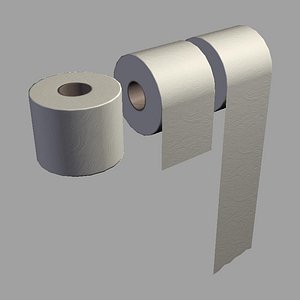 toilet paper 3d obj