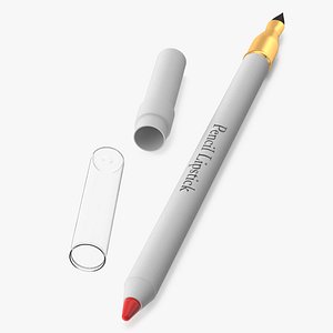 3D model Makeup Lipstick Pencil with Cap