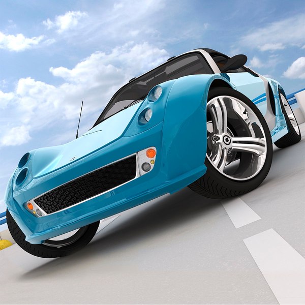 smart roadster brabus traveler 3d model