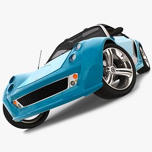 smart roadster brabus traveler 3d model