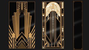 Art Deco Pack 3 3D