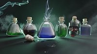 Wizard Magic Potion Bottles Set 1