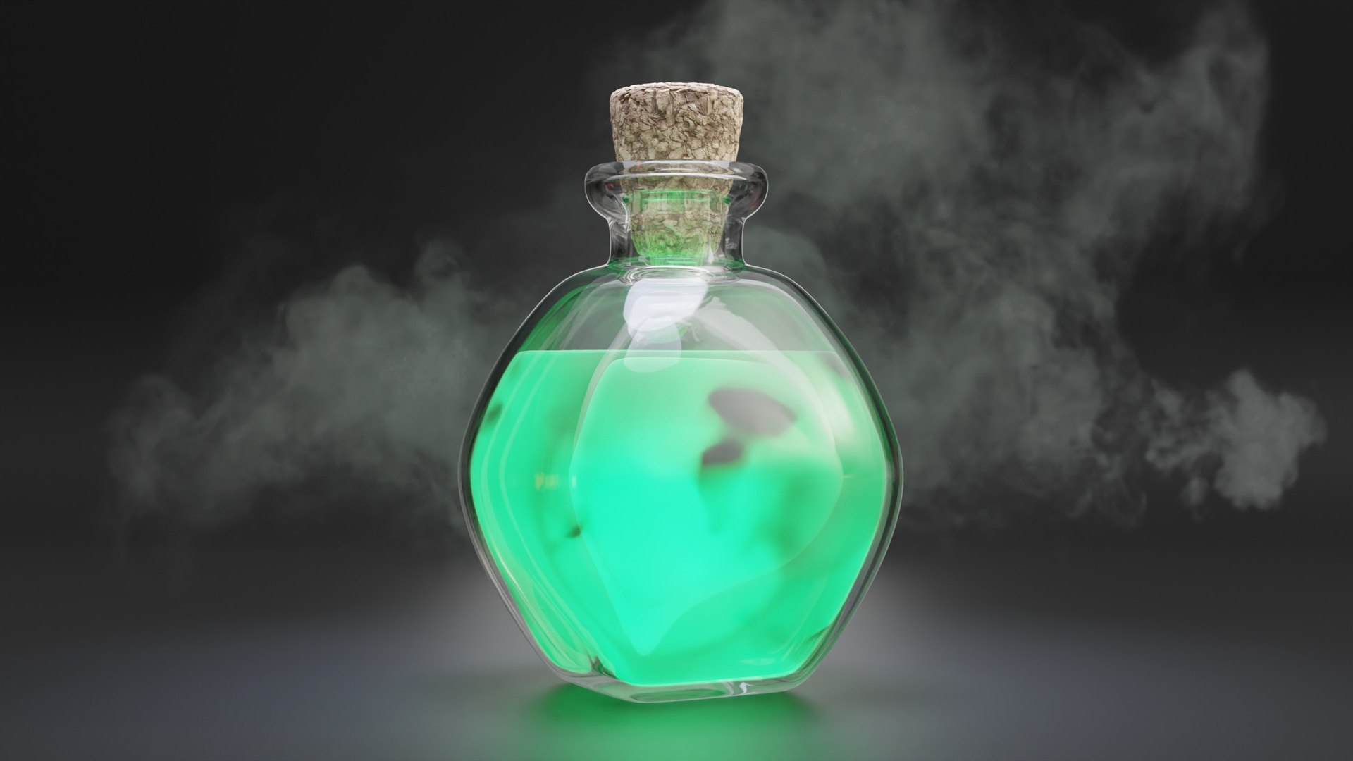 3D Model Wizard Magic Potion Bottles Set 1 - TurboSquid 2127110