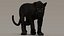 Modello 3D animato di Black Panther