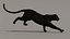 Modello 3D animato di Black Panther